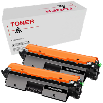 Toner Compatible Hp Cf217a (17a) Negro Pack 2