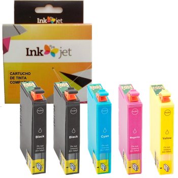 Tinta Compatible Epson 405xl T05h1, T05h2, T05h3, T05h4 Multicolor Pack 5