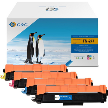 Toner G&g Compatible Brother Tn247 / Tn243 Multicolor Pack 4