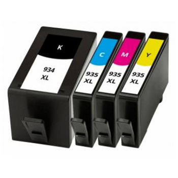 Tinta Compatible Hp 934xl / 935xl (c2p23ae C2p24ae C2p25ae C2p26ae) Multicolor Pack 4