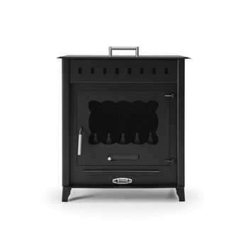 Estufa De Leña Grande Con Horno Modelo Timanfaya 2  De 14,3 Kw - Prensa Stove