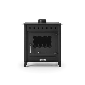 Estufa De Leña Mediana Modelo Teide 1 De 12,6 Kw - Prensa Stove