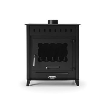 Estufa De Leña Grande Modelo Teide 2 De 14,3 Kw - Prensa Stove