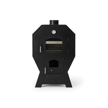 Horno De Leña Mediano Visto Con Cubierta Aislante Modelo Arrecife 1 De 15,9 Kw  - Prensa Stove