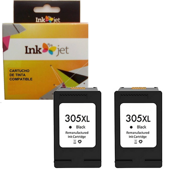 Tinta Compatible Hp 305xl - 3ym62ae / 3ym61ae  Negro Pack 2