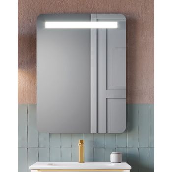 Espejo De Baño Rectangular | Espejo Decorativo Con Luz Led Rectangular | 60 Cm X 80 Cm