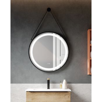 Espejo De Pared Ovalado Negro, Espejo Decorativo Oval, Espejo De Baño  Ovalado Reversible, 55 X 80cm - Negro con Ofertas en Carrefour