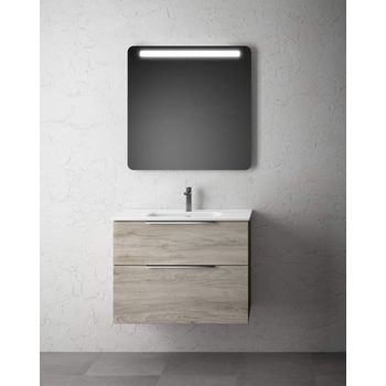 Mueble de Baño Suspendido con Lavabo Cerámico, 70cm