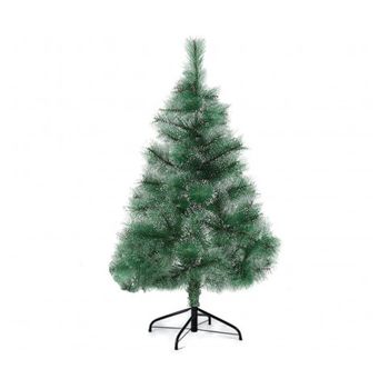 Árbol De Navidad 120cm 1.2m Pino Artificial Decoración Navideña Ramas Verdes Con Efecto Nieve Con Pie Metálico