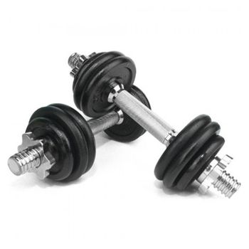 KMT Mancuernas pesas de disco 20kg Total 10kg+10kg Fitness