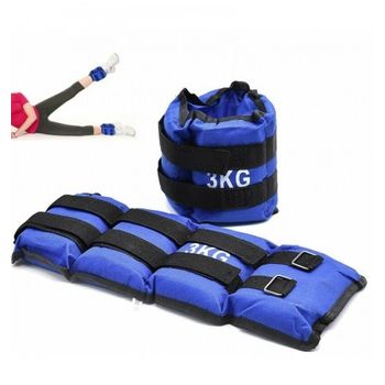 Pesas Deportivas Para Tobillos Y Muñeca 1 KG Azul Genérico