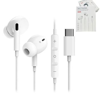 Auriculares In-ear Tipo-c Gift4me Compatible Con Movil Samsung Galaxy S21+ 5g Blanco
