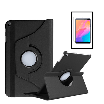 Kit Funda Protección Rotativa 360 + Cristal Gorilasglass Gift4me Compatible Con Tablet Huawei Matepad T 10 Kids Edition - Negro