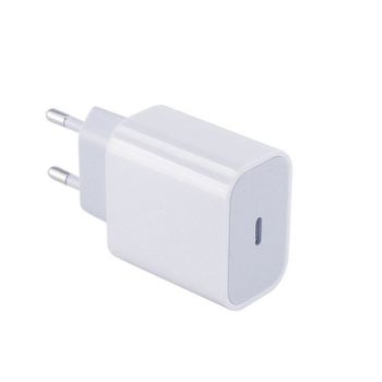 Base Charger Type C Fastchage 20w Para Apple Iphone 14 Plus - White