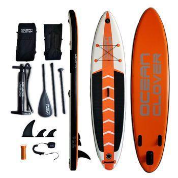 MISTRAL® Tabla hinchable de paddle surf Race de doble cámara 381 x 76 x 15  cm