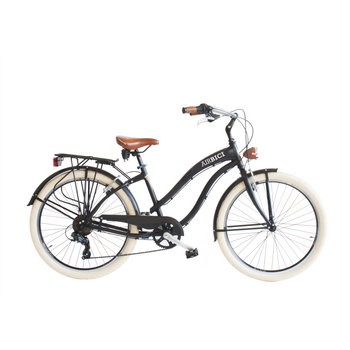 Bicicleta Infantil Para Niñas Y Niños Aurelia 24 Pulgadas A Partir De 9  Años Color Negro Con Soporte Delantero Y Trasero con Ofertas en Carrefour