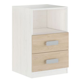 Mueble Bajo Donald 2 Cajones 1 Hueco Andersen/puccini 73x47,5x39,6 Cm