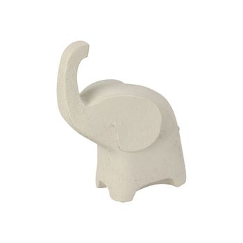 Figura Decorativa Elefante Blanco 20x16x8cm