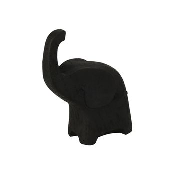 Figura Decorativa Elefante Negro 20x16x8cm