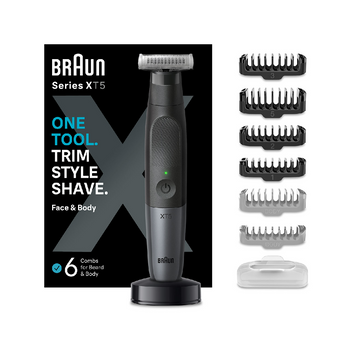 Braun Series Xt5300 Rostro Y Cuerpo + Afeitadora Corporal De Viaje