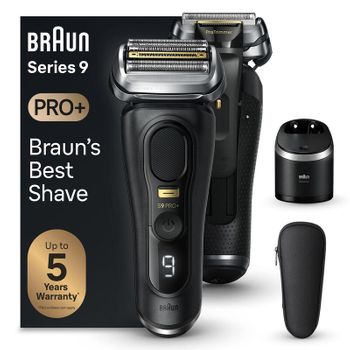 Braun Series 9 Pro+ - 9560cc, Máquina De Afeitar Negro/plateado