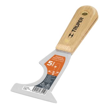 Espatula 5 Usos, Mango De Madera, 63mm - Truper