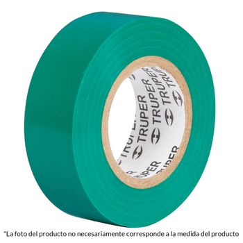 Cinta Aislante, 19mm, 18m, Verde - Truper