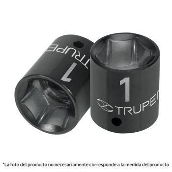 Llave Vaso Impacto, Haxagonal, Cuadro 1/2  De 17mm - Truper