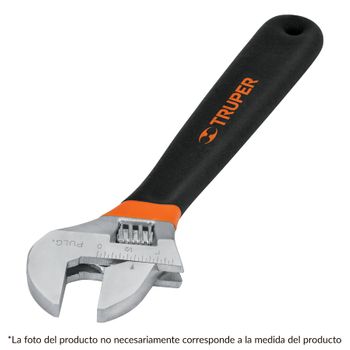 Llave Ajustable, 8  (200mm), Cromada Con Grip - Truper