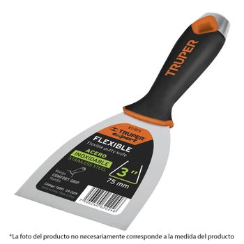 Espatula Flexible, Inox, 15cm - Truper