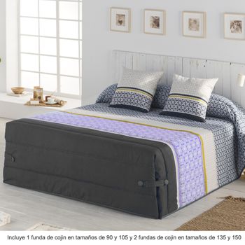 Edredon Conforter 220 Grs Color Malva Cama 80 Cm. (160x265)
