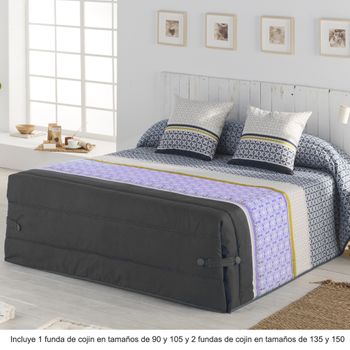 Colcha Pique Modelo Samba Malva Cama 135 Cm. con Ofertas en Carrefour