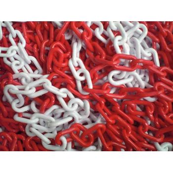 Metalworks 754800100 Cadena Plastico S2004g - Rojo/blanco Ø6mm 25m