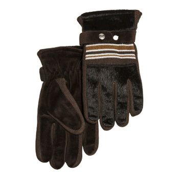 Guantes Motorista Acrilico Marron Ski Forrado  Talla M