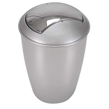 Cubo De Basura Atlanta Spirella Silver 5 Litros