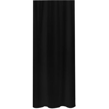 Cortina De Ducha De Tela Poliéster Spirella 200 X 180 Cm Negro