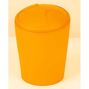 Cubo De Basura Spirella Move 5l Naranja Efecto Helado