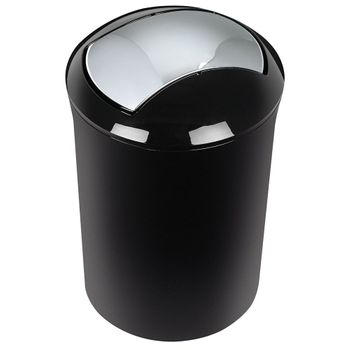 Cubo De Basura Spirella   Sydney 5l Negro Acrilico