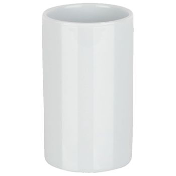 Spirella Colección Tube, Portacepillos De Dientes Ø7 X 11,5 Cm, Porcelana, Blanco