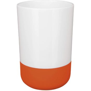 Vaso Orange Plástico Spirella Moji 11 X 6 X 6 Cm Naranja