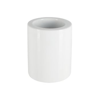 Portaescobilla De Baño De Gres Spirella Jet 12 X 12 X 14 Cm Blanco