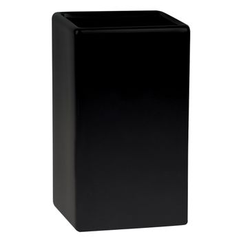 Vaso / Vaso Quadro Negro Mate Spirella