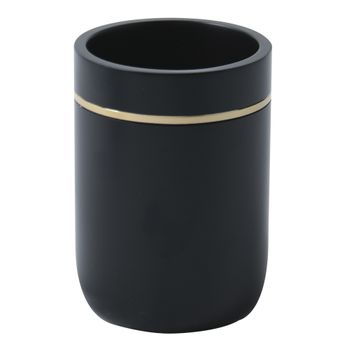 Vaso Para Cepillos De Dientes Bly Poliresina Negro