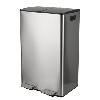 Spirella Cubo De Basura De 40l Con Pedal Retractil Y 2 Cubos - "aliya"