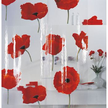 Cortina De Ducha Poppy - Spirella - Poliéster 180 X 200 Cm Multicolor