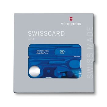 Swiss Card Lite C/ Led Victorinox Azul Translúcido