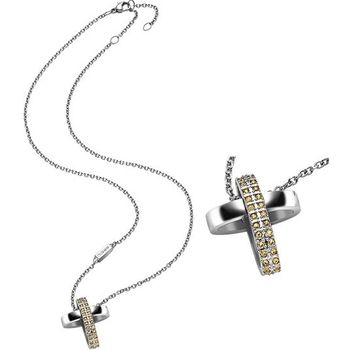 Breil Jewels Charming Cross Collection With Swarovski