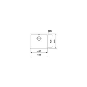 Fregadero Franke Sirius 110-50 Bco M60cm 1250332323