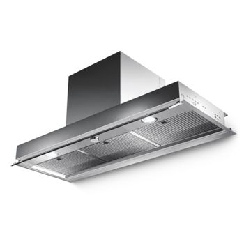 Mepamsa Superline 60 Campana aspirante extraplana de INOX, 20 W, 2  Velocidades, Acero Inoxidable