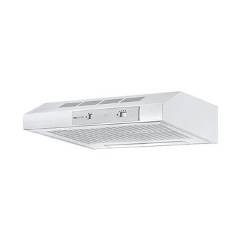 MPM-61-PX-70 Campana Extractora Bajo Mueble Cocina 60cm, Extractor Humos  Empotrado 175m3 Evacuación al Exterior y Recirculación, Filtro de Carbón  Opcional, 3 Velocidades de Extracción, Luz LED, Blanca